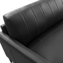 Ver imagem 3 de Sofá 3 Lugares para Sala Living Industrial 240cm Evo L06 Couro Preto - Lyam Decor