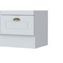 Ver mais imagens de Gabinete de Cozinha Modulado Balcão Americana 2 Portas e 3 Gavetas p/ Pia 120cm S/tampo Cinza -