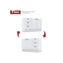 Ver imagem 6 de Gabinete de Cozinha Modulado Balcão Americana 2 Portas e 3 Gavetas p/ Pia 120cm S/tampo Cinza -