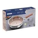 Ver imagem 5 de Frigideira Funda Tampa Tramontina Romagna Aço Inox Alumínio Cerâmico Marfim 24 Cm 3,1 L