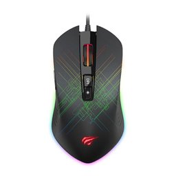 Mouse Gamer HAVIT Professional Gaming RGB 7 Botões 6400 DPI Preto - HV-MS1019 - 1
