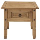 Ver imagem 2 de Mesa Lateral de Madeira Maciça Marrom Antique