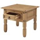 Ver imagem 3 de Mesa Lateral de Madeira Maciça Marrom Antique