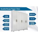 Ver imagem 2 de Guarda Roupa Casal 6 Portas e 3 Gavetas Clara Flex Avelã - Panan