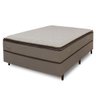 Cama Box e Colchão Casal Molas Ensacadas Diamond Plus Simbal Bege - 1