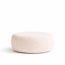 Ver imagem 1 de Puff Boreal 105cm Bouclé Off White - Sallar Home
