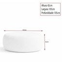 Ver imagem 4 de Puff Boreal 105cm Bouclé Off White - Sallar Home