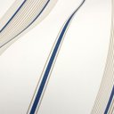 Ver imagem 3 de Papel de Parede Listrado Azul e Off-white Importado com Cola Inclusa