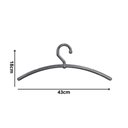 Ver imagem 3 de Kit 25un. Cabide Boutique Fixo Aberto Bola Pp Preto