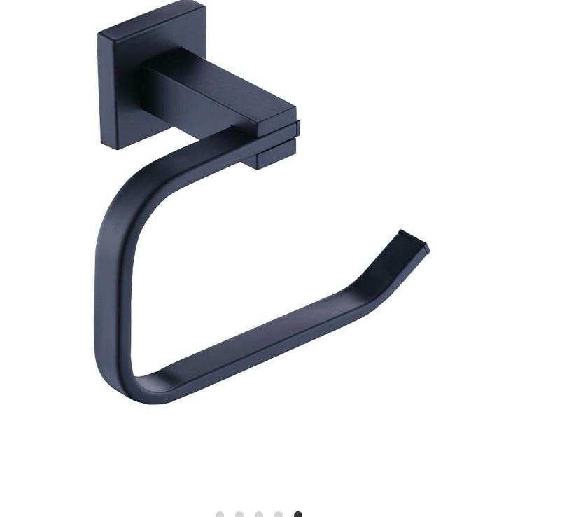 Kit Acessório para Banheiro em Aço Inox Preto Fosco - 1