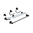 Ver imagem 5 de Kit Acessório para Banheiro em Aço Inox Preto Fosco