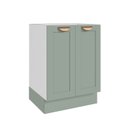 Ver imagem 2 de Balcão Planejado 2 Portas 60cm sem Tampo Arizona CabeCasa MadeiraOriginals Verde/Menta/Branco