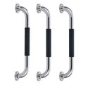 Ver imagem 1 de Barra de Apoio Inox 60cm Suporte Antiderrapante Banheiro Box Kit 3 Unidades Idoso Criança Gestante C