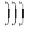 Barra de Apoio Inox 60cm Suporte Antiderrapante Banheiro Box Kit 3 Unidades Idoso Criança Gestante C - 1