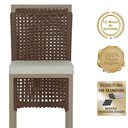 Ver imagem 6 de Mesa Bistrô com 4 Banquetas Roma Fendi Corda Náutica 3 Trama Marrom