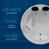 Banheira Redonda Veneza Completa com Hidro em Acrílico - 220v - 5
