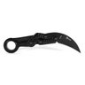 Canivete Karambit Aço Inox Preto Clip AVB - A3236 - 3