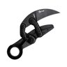 Canivete Karambit Aço Inox Preto Clip AVB - A3236 - 6