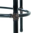 Ver imagem 2 de Kit 2 Banquetas Baixa de Cozinha Encosto Junco