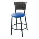 Ver imagem 5 de Kit 2 Banquetas Baixa de Cozinha Encosto Junco