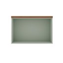 Ver imagem 2 de Armário Aéreo Porta Basculante 70cm P/ Cozinha Modulada Mdf Cor:mint com Ébano