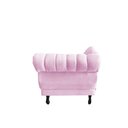 Ver imagem 7 de Recamier Decorativo Divã Amsterdã 147cm Lado Esquerdo Couro Rosa Bebê