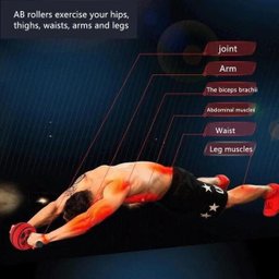 Roda Rolo Abdominal Treino Ginastica Exercício Musculação - 9