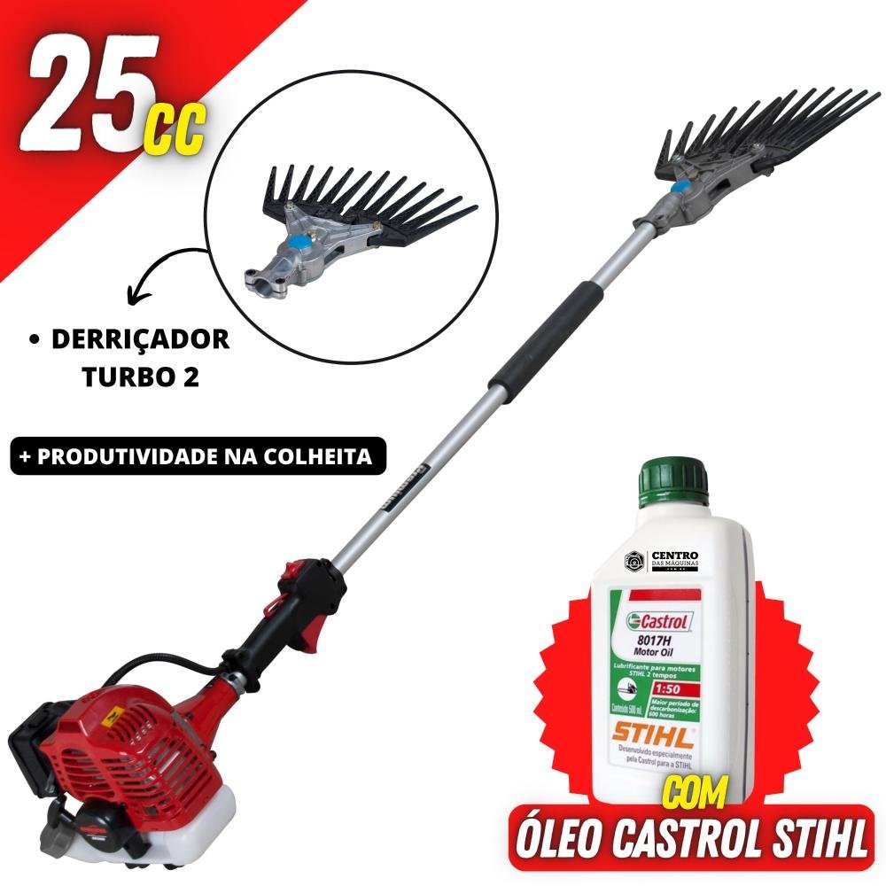 Derriçadeira Kawashima KWD2600T2 Ideal Para Todos os Tipos de Café + Óleo Castrol Stihl 2T - 6