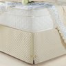 Saia Box Solteiro Matelassado Serve para Cama Baú:creme - 6