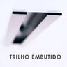 Trilho Eletrificado de Embutir Industral Sala Escritório Decoração Casa 1M com 4 Spots Preto 7W - 3