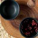 Ver mais imagens de Kit 15 Ramequins Molheira 50ml Cerâmica Orgânico Preto Buffet Restaurante Porto Brasil