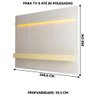 Painel Ripado para Tv 85 Polegadas Branco Off White Jax Jm Móveis - 4