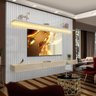 Painel Ripado para Tv 85 Polegadas Branco Off White Jax Jm Móveis - 1