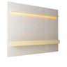 Painel Ripado para Tv 85 Polegadas Branco Off White Jax Jm Móveis - 2