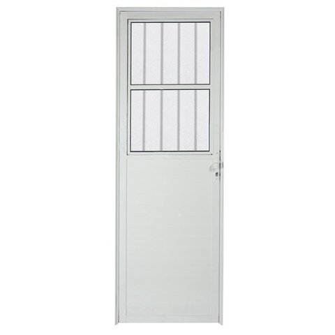Porta Lambril de Alumínio Branco Social CMC Classic - Lado Direito - 2.10 (A) x 0.90 (L)
