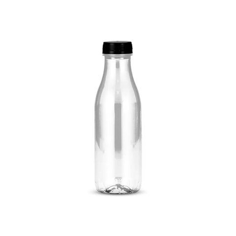 70un Garrafa Pet Plástica Transparente com Tampa 500ml G3550 Galvanotek