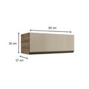 Ver imagem 3 de Armário Aéreo Cozinha Modulado Maxxi G770 C/ 1 Porta Basculante C/ Vidro 80cm Canela - Kappesberg