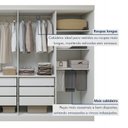 Ver mais imagens de Guarda-Roupa Casal 8 Portas 6 Gavetas com Espelho MDF 236cm Serenata Branco