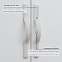 Ver imagem 4 de Guarda-Roupa Casal 8 Portas 6 Gavetas com Espelho MDF 236cm Serenata Branco