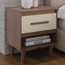 Ver imagem 2 de Mesa de Cabeceira 1 Gaveta 50 Cm Mila Savana Off White Mobbs