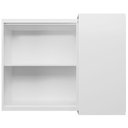 Ver imagem 4 de Armário Aéreo de Canto Herval Liz 1 Porta, Branco, 92,5 Cm