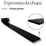 4 Suportes Prateleira Invisível Inverso Mão Francesa 30cm Aço Alta Resistência Design Moderno - 7
