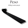 4 Suportes Prateleira Invisível Inverso Mão Francesa 30cm Aço Alta Resistência Design Moderno - 8