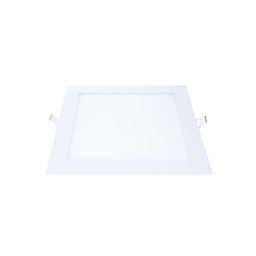 Kit 4 Painel Led Embutir Quadrado Luz Quente 3000k 18w 22cm - 2