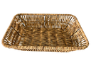 Ver imagem 2 de Cesta Retangular Marrom Sintético 24x17x8cm Amigold