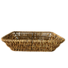 Cesta Retangular Marrom Sintético 24x17x8cm AmiGold - 1