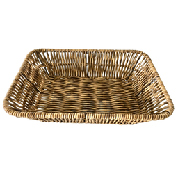 Cesta Retangular Marrom Sintético 24x17x8cm AmiGold - 2