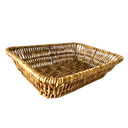 Ver imagem 3 de Cesta Retangular Marrom Sintético 24x17x8cm Amigold