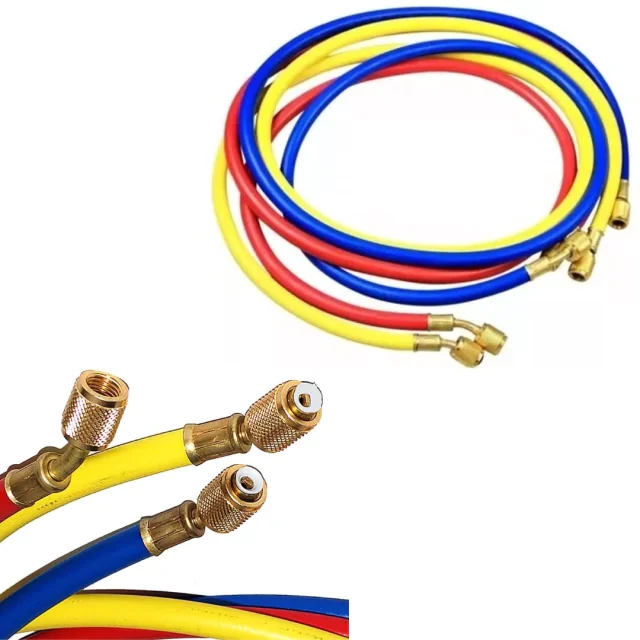 Kit Mangueiras 1,50 M + 2 Engates Rápidos de Alta e Baixa para Ar Condicionado Automotivo - 3