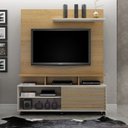 Ver imagem 2 de Estante Home para TV até 60 Polegadas 1 Porta Deslizante Star Valdemóveis Cinamomo/Off White